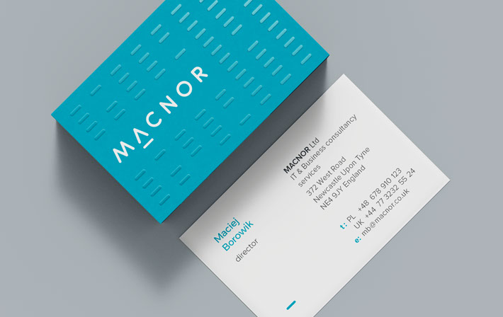 Macnor, logo, corporate identity, CI, identyfikacja wizualna, grafik, graphic designer